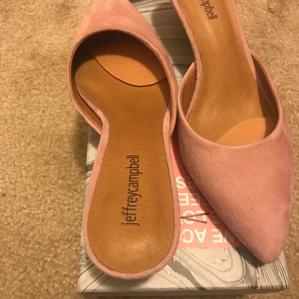 Jeffrey Campbell Jena Blush Pink Suede Shoes